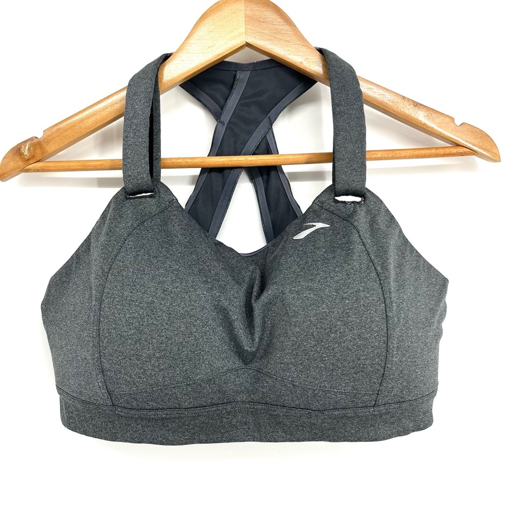 Brooks 36DD Gray Juno Sports Bra